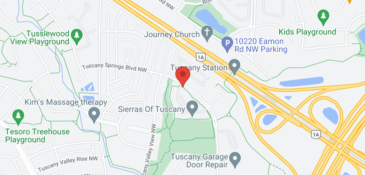 map of 103 223 TUSCANY SPRINGS Boulevard NW